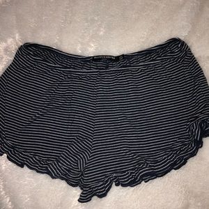 Brandy Melville Stripped Ruffled Shorts
